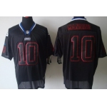 Nike New York Giants #10 Eli Manning Lights Out Black Elite Jersey