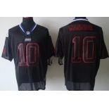 Nike New York Giants #10 Eli Manning Lights Out Black Elite Jersey