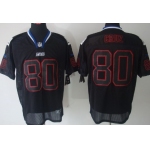 Nike New York Giants #80 Victor Cruz Lights Out Black Elite Jersey