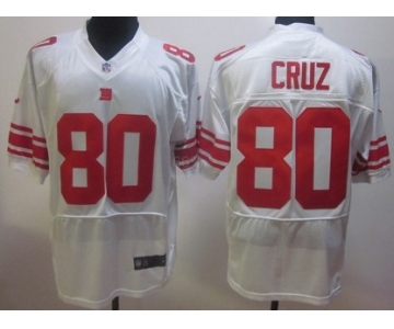 Nike New York Giants #80 Victor Cruz White Elite Jersey