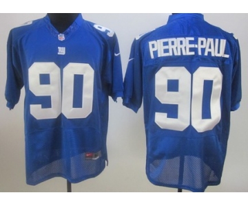 Nike New York Giants #90 Jason Pierre-Paul Blue Elite Jersey