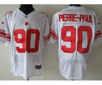 Nike New York Giants #90 Jason Pierre-Paul White Elite Jersey
