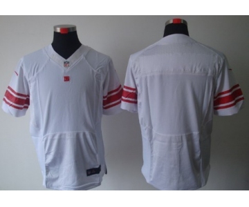 Nike New York Giants Blank White Elite Jersey