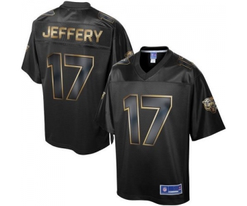 Nike Bears #17 Alshon Jeffery Pro Line Black Gold Collection Men's Stitched NFL Game Jersey