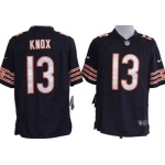 Nike Chicago Bears #13 Johnny Knox Blue Game Jersey
