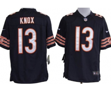 Nike Chicago Bears #13 Johnny Knox Blue Game Jersey