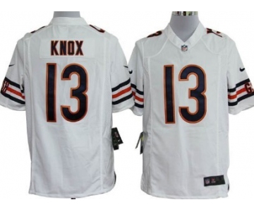 Nike Chicago Bears #13 Johnny Knox White Game Jersey