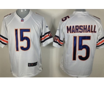 Nike Chicago Bears #15 Brandon Marshall White Game Jersey