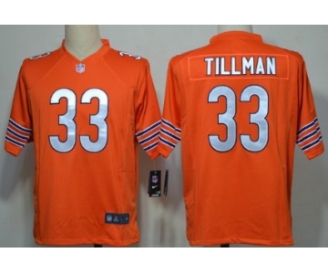 Nike Chicago Bears #33 Charles Tillman Orange Game Jersey