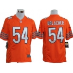 Nike Chicago Bears #54 Brian Urlacher Orange Game Jersey