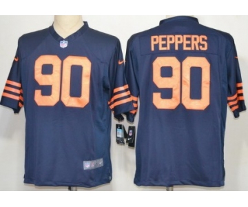 Nike Chicago Bears #90 Julius Peppers Blue With Orange Game Jersey