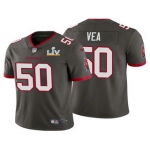 Men's Tampa Bay Buccaneers #50 Vita Vea Grey 2021 Super Bowl LV Limited Stitched NFL Jersey