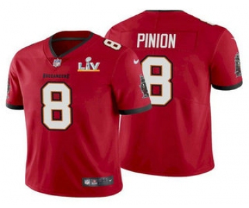 Men's Tampa Bay Buccaneers #8 Bradley Pinion Red 2021 Super Bowl LV Limited Stitched NFL Jersey