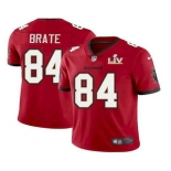 Men's Tampa Bay Buccaneers #84 Cameron Brate Red 2021 Super Bowl LV Limited Stitched NFL Jersey