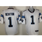 Nike Carolina Panthers #1 Cam Newton White Game Jersey