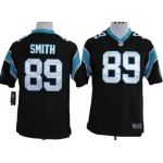 Nike Carolina Panthers #89 Steve Smith Black Game Jersey