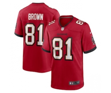 Men's Tampa Bay Buccaneers #81 Antonio Brown Nike Red Game Jersey