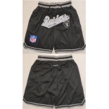 Men's Las Vegas Raiders Black Shorts (Run Small)