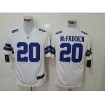 Nike Dallas Cowboys #20 Darren McFadden White Game Jersey