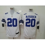 Nike Dallas Cowboys #20 Darren McFadden White Game Jersey
