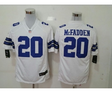 Nike Dallas Cowboys #20 Darren McFadden White Game Jersey