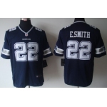 Nike Dallas Cowboys #22 Emmitt Smith Blue Game Jersey