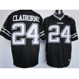 Nike Dallas Cowboys #24 Morris Claiborne Black Game Jersey