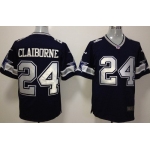 Nike Dallas Cowboys #24 Morris Claiborne Blue Game Jersey