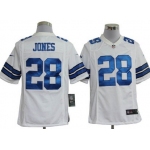 Nike Dallas Cowboys #28 Felix Jones White Game Jersey