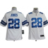 Nike Dallas Cowboys #28 Felix Jones White Game Jersey