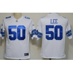 Nike Dallas Cowboys #50 Sean Lee White Game Jersey