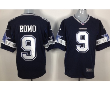 Nike Dallas Cowboys #9 Tony Romo Blue Game Jersey