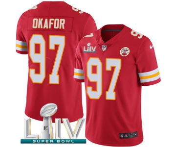 Nike Chiefs #97 Alex Okafor Red Super Bowl LIV 2020 Team Color Men's Stitched NFL Vapor Untouchable Limited Jersey