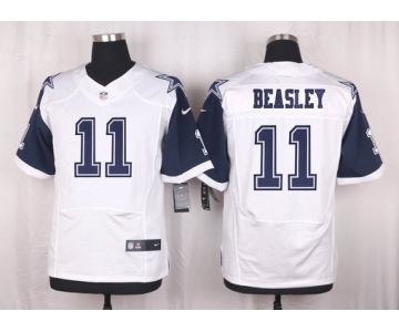 Men's Dallas Cowboys #11 Cole Beasley Nike White Color Rush 2015 NFL Elite Jersey
