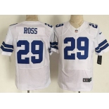 Men's Dallas Cowboys #29 Joel Ross Nike White Elite Jersey
