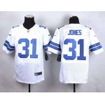 Men's Dallas Cowboys #31 Byron Jones Nike White Elite Jersey