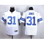 Men's Dallas Cowboys #31 Byron Jones Nike White Elite Jersey