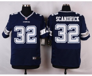 Men's Dallas Cowboys #32 Orlando Scandrick Navy Blue Team Color NFL Nike Elite Jersey