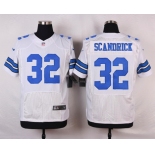 Men's Dallas Cowboys #32 Orlando Scandrick White Road NFL Nike Elite Jersey