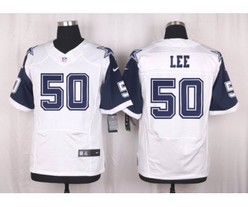 Men's Dallas Cowboys #50 Sean Lee Nike White Color Rush 2015 NFL Elite Jersey