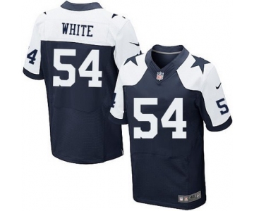 Men's Dallas Cowboys #54 Randy White Navy Blue Thanksgiving Retired Player NFL Nike Elite Jersey