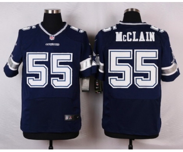 Men's Dallas Cowboys #55 Rolando McClain Navy Blue Team Color NFL Nike Elite Jersey