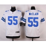 Men's Dallas Cowboys #55 Rolando McClain White Road NFL Nike Elite Jersey