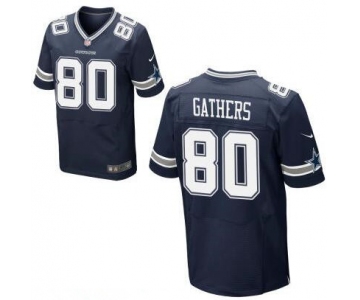 Men's Dallas Cowboys #80 Rico Gathers Navy Blue Team Color Stitched NFL Nike Elite Jersey