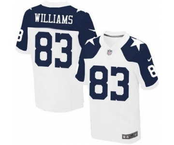Men's Dallas Cowboys #83 Terrance Williams White Thanksgiving Alternate NFL Nike Elite Jersey