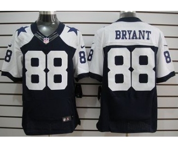 Men's Dallas Cowboys #88 Dez Bryant Navy Blue Thanksgiving Alternate NFL Nike Elite Jersey