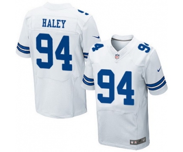 Men's Dallas Cowboys #94 Charles Haley White Retired Player NFL Nike Elite Jersey