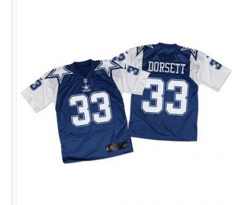 Nike Cowboys #33 Tony Dorsett Navy BlueWhite Throwback Men's Stitched NFL Elite Jersey