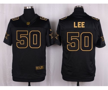 Nike Cowboys #50 Sean Lee Black Men's Stitched NFL Elite Pro Line Gold Collection Jersey