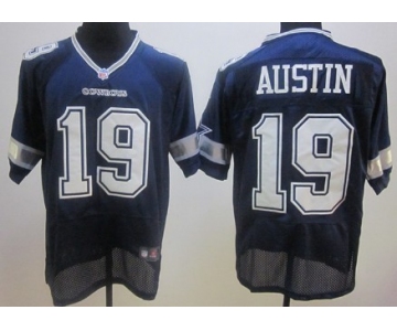 Nike Dallas Cowboys #19 Miles Austin Blue Elite Jersey